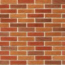 Ver imagem 1 de Papel de parede modelo pedras tijolos em tons de laranja e marrom e detalhes na cor bege para sala