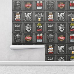 Adesivo Azulejos Retro Good Beer Lanchonete para Área Gourmet - 2