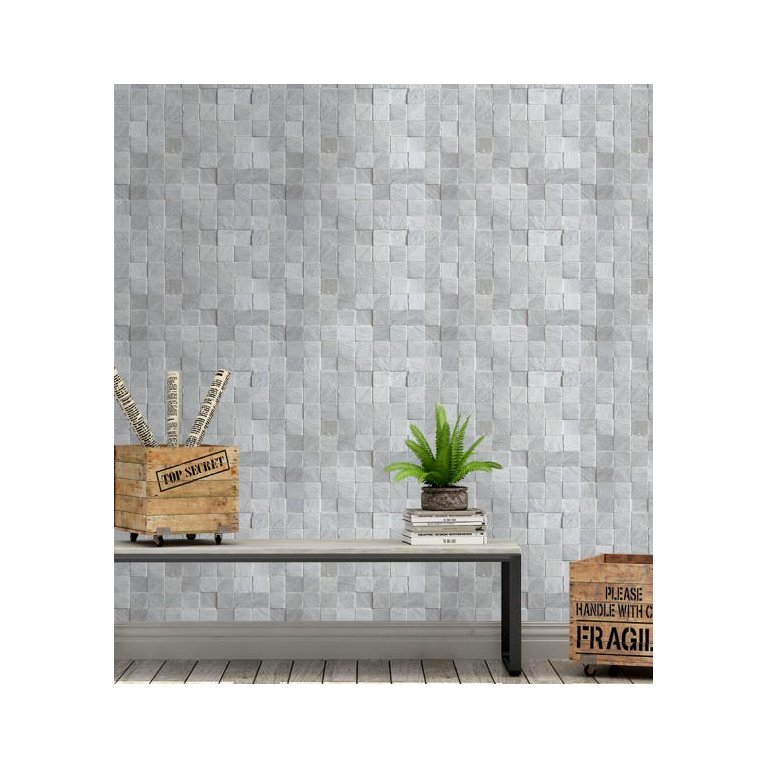 Papel de Parede Adesivo Marmore Pedras em Tons de Cinza Papel de Parede Adesivo Marmore Pedras em Tons de Cinza