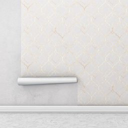 Papel de Parede 3,00m X 0,40m Clássico Marrocos em Tons de Cinza e Gold para Quartos e Sala - 2