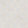 Papel de Parede 3,00m X 0,40m Clássico Marrocos em Tons de Cinza e Gold para Quartos e Sala - 1