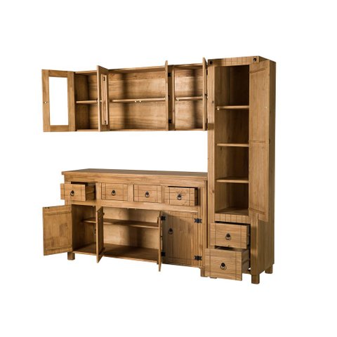 Conjunto de Cozinha 04 Portas Madeira Maciça