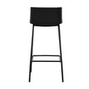 Ver imagem 5 de Kit 2 Banquetas Ipanema Média Fratini 86,50 Cm (altura) em Polipropileno Preto Base em Aço Preto