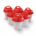 Ver imagem 1 de Conjunto 6 Formas Copo Silicone Egg Boil Pote Cozinhar Ovo