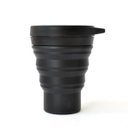 Ver imagem 1 de Copo Dobrável Reutilizavel Silicone Retrátil 400ml preto