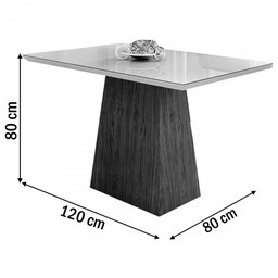 Conjunto Sala de Jantar Jasmin com 4 Cadeiras Ana Ype Preto - 3