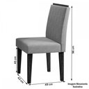 Ver imagem 4 de Conjunto Sala de Jantar Jasmin com 4 Cadeiras Ana Ype Preto