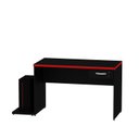 Ver imagem 3 de Mesa para Computador Gamer 1 Gaveta 1200x600 Netmobil - Vermelho