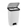 Lixeira com Pedal 100 Litros LP100 Branco/Preto Astra - 2
