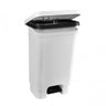 Lixeira com Pedal 100 Litros LP100 Branco/Preto Astra - 7