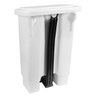 Lixeira com Pedal 100 Litros LP100 Branco/Preto Astra - 8