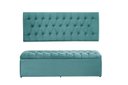 Ver imagem 1 de Cabeceira e Calçadeira Imperatriz 193 cm Suede Azul Tiffany