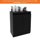 Ver imagem 6 de Armário para Escritório 2 Portas com Chave 76,5x37cm ME4149 Tecnomobili Preto