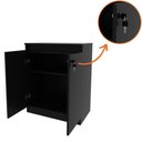 Ver imagem 5 de Armário para Escritório 2 Portas com Chave 76,5x37cm ME4149 Tecnomobili Preto