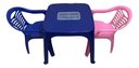 Ver imagem 2 de Mesa Infantil Azul + 02 Cadeira Infantil Az/ro Plasnorthon