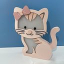 Ver imagem 3 de Luminária Gatinha - LML-81A BH BABY KIDS Bateria 9V