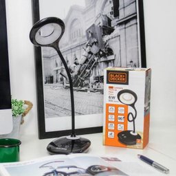 Abajur Preto LED 6W Black & Decker, Bivolt, Luz 6500K - 4