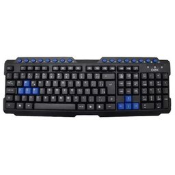 Teclado Gamer Oex Action Multimídia 16 Teclas de Atalho USB TC-200 Preto/Azul - 1