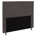 Ver imagem 1 de Cabeceira Cama Box Solteiro Mali 90cm Veludo Marrom - Abmaza