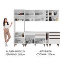 Ver imagem 5 de Cozinha Completa Madesa Reims Com Armário E Balcão Branco