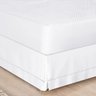 Saia para Cama Box Queen Ponto Palito 1 Peça - Branco Bia Enxovais Saia Ponto Palito - 1