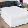Saia para Cama Box Queen Ponto Palito 1 Peça - Branco Bia Enxovais Saia Ponto Palito - 2