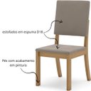 Ver imagem 4 de Kit com 02 Cadeiras de Jantar Milla - Nature / Marrom Amêndoa