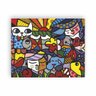 Quadro Canvas Romero Britto Pessoas e Animais 50x40cm - 1