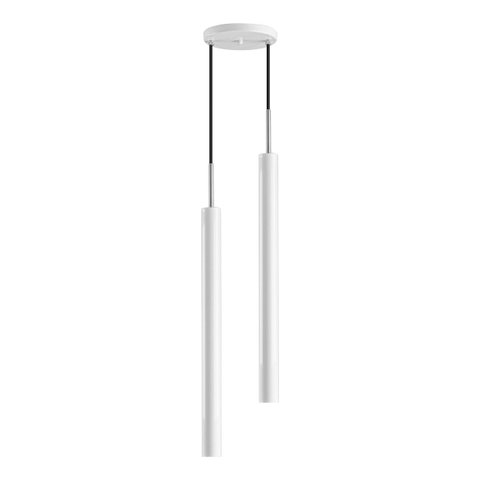 Pendente Tubo Duplo Alumínio para Lâmpada Mr11 Gu10 St1697 Cor: Branco