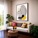 Ver imagem 4 de Quadro Canvas Minimalista Borboleta 40x30cm Mold Preta
