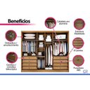Ver imagem 6 de Guarda Roupa Modulado 6 Ptas 2VD 8g Linea N. Horizonte Cinam