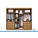 Ver imagem 4 de Guarda Roupa Modulado 6 Ptas 2VD 8g Linea N. Horizonte Cinam