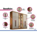 Ver imagem 5 de Guarda Roupa Modulado 6 Ptas 2VD 8g Linea N. Horizonte Cinam