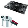 Fogão Cooktop 5 Bocas Esmaltec e Panela Pressão 4,5L Clock - 1