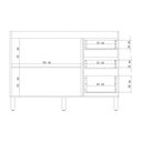 Ver imagem 4 de Balcão 2 Portas 3 Gavetas 120cm Modulado sem Tampo New Concept Decibal