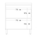 Ver imagem 4 de Balcão 2 Portas 80cm Modulado New Concept Decibal
