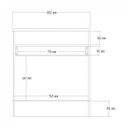 Ver imagem 4 de Balcão 2 Portas 1 Gaveta 80cm com Rodapé Modulado Slim Decibal