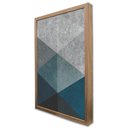 Ver imagem 3 de Quadro Decorativo Caixa Geométrico Triângulos Inverse TaColado Moldura Caixa 3cm Madeira com Vidro