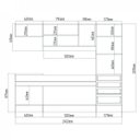 Ver imagem 5 de Cozinha Compacta com Balcão sem Tampo 5 peças Open Espresso Móveis