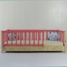 Cama Infantil Solteirão Base Colorida Madeira Maciça Pinus Grade Vertical - 1