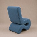 Ver imagem 5 de Poltrona Decorativa Marina Suede Design Orgânico Moderno