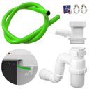 Ver imagem 1 de Adaptador para Máquina de Lavar Louça + Mangueira + Sifão Copo Universal + Abraçadeira 1" + Fita Ved