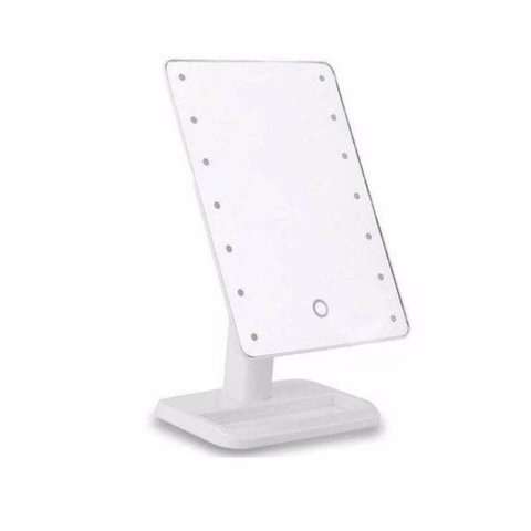 Espelho Luz LED Portátil Regulagem para Maquiagem Beleza Cam