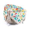 Manta para Sofá Decorativa Vermelha Colorida 1,50x1,50 + 3 Almofadas Decorativas 45x45cm Com - 3