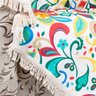 Manta para Sofá Decorativa Vermelha Colorida 1,50x1,50 + 3 Almofadas Decorativas 45x45cm Com - 4