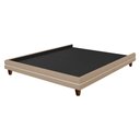 Ver imagem 4 de Cama Japonesa com Cabeceira Corea King Courino Bege / Bouclé Suave Off White - Sallar Home