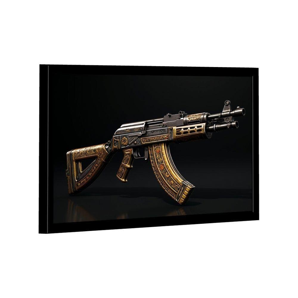 Quadro Ak-47 Variação -- Br Artes | MadeiraMadeira