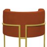 Kit 2 Poltronas Decorativa Nayara Base Ferro Dourado Twdecora Suede - 4