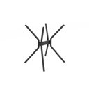 Ver imagem 1 de Base de Mesa P/ Cozinha Loire M072 Aço S/tampo Preto Fosco - Kappesberg