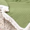 Manta Sofá Verde 1,50x1,50 + 3 Almofadas Decorativas 45x45cm com Refil - 4